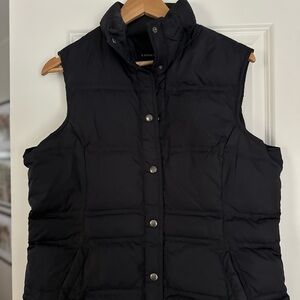 Lands' End Women's Black Quilted Vest